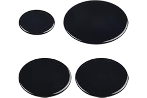 FUANA 4 Stück Herd Herd Gas Brenner Kappe Gasherd Brenner Flamme Kappe Deckel Kit 55 mm/75 mm/100 mm für Sabaf Zubehör (flach)