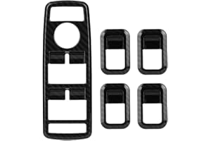 KIMISS 5Pcs Car Window Switch Button Cover, ABS Window Switch Frame for A B C E CLA GLA GLK ML GLE Class W204 W212