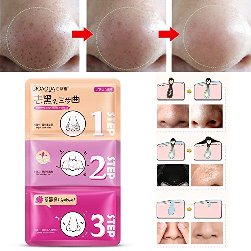 Jspoir Melodiz 1pc Nose Remove Blackhead Acne tool Clear Black Head 3Step Kit Cleaning Skin Care Mask Beauty cosmetic makeup Remover