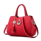 Moda bolsos de cuero pu-pu de alta calidad de cuero con hardware de oro clásico y forro de tela de color sólido, moderno y ligero. Ideal para un regalo de Navidad asing, uso en oficina, escuela, viajes o cualquier otras ocasiones diarias