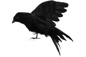 ADHG Corvo Artificiale Uccello Nero Realistico Corvi piumati Prop Decor per Halloween Display Event Party Home Garden Bar Decorazione Forniture Regalo