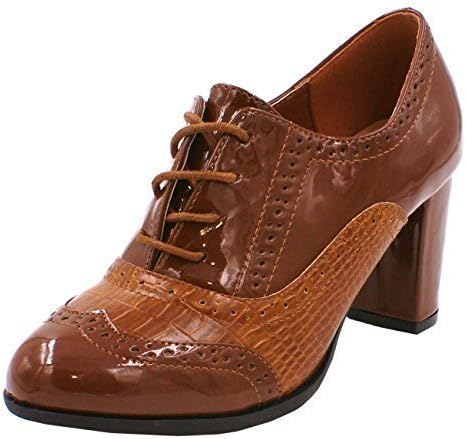 SHU CRAZY Vintage Classic Brogues Shoes-Camel-UK 6/EU 39