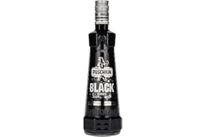 PUSHKIN Puschkin - Black Berries Vodka - 70cl Single Bottle - 16.6% ABV - Smooth & Sweet Berry Vodka - Flavoured Vodka - Ideal for Cocktails