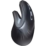 Trust Verro Mouse Wireless Ergonomico, Leggero, Design Ergonomico, Angolo Verticale di 60°, 2 Pulsanti, 600-1600 DPI, Microri