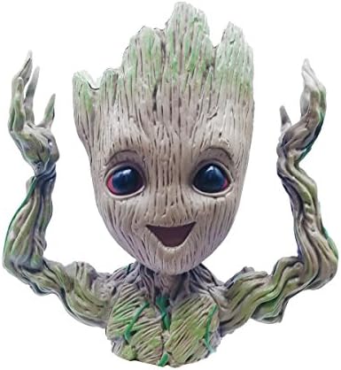 Newest Groot Baby Hands up Flowerpot Pen Pot Guardians of The Galaxy Tree Action Figures Planter Pot Birthday Toy Gifts