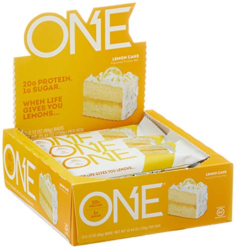 Un, Gâteau au citron saveur, 12 bar, 2.12 oz (60 g) Chaque - Oh Yeah!