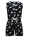 Lil Orchids Girls Casual Printed Black Rayon Jumpsuit(LO-J01-BLK_BLACK) RS.499.00
