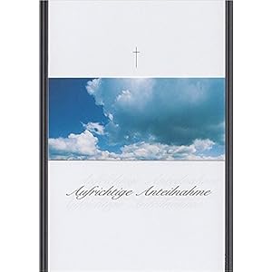 Handmadegruss Trauer, edle Kondolenzkarte, mit Text 