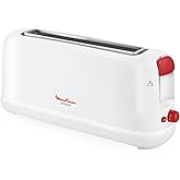 Moulinex Principio LS160111 &ndash; 25 cm Long Slot Toaster, Crumb Tray with 7 | Power 1000W, Crumb Tray, Defrost mode, Stop button