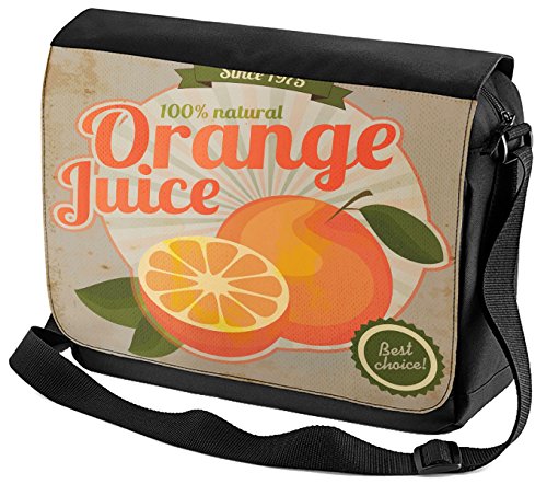 Preisvergleich Produktbild Umhänge Schulter Tasche Nostalgie Fun Orangensaft bedruckt