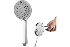 NOOGUI Alcachofa de ducha | 5 Modos de Chorro Diferentes | Cabezal de Ducha | Alta Presión | Chorro limpiador de alta potencia | Ahorro de agua | Rosca Universal | Fácil de instalar