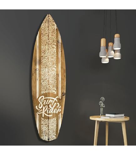Vertikale Décoration Murale Planche de Surf Alu Décorative Effet