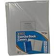 Tiger Stationery Clear Exercise Book Covers (240mm x 183mm) Strong Plastic Protecting Sleeves School Notebook (3 Pack)