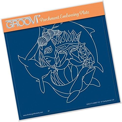 Clarity Stamps Groovi Parchment Embossing A5 Plate - Water Elements