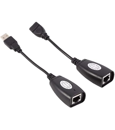 Adaptateur Répartiteur RJ45 USB - 1 Port Femelle Vers 2 Ports Femelles - Partage Connexion Internet Pour 2 Appareils - 7