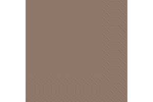 Duni servetter av cellduk 3 lager 1/4 veck 33 x 33 cm kastanj, 250 stycken