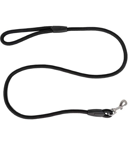 Guinzaglio Per Cani AK-9 Slip Lead 120 Cm In Nylon, Senza Clip, Manico Morbido