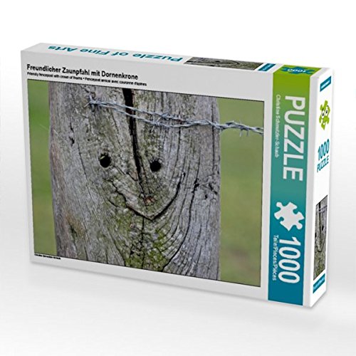 Preisvergleich Produktbild Freundlicher Zaunpfahl mit Dornenkrone 1000 Teile Puzzle quer (CALVENDO Glaube)