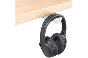 Fidly Headset Halter unter dem Tisch – Selbstklebende, ausziehbare Kopfhörerhalterung (weiß) – Platzsparender Halter für Gaming Headset & Over-Ear Kopfhörer – Schreibtisch Zubehör – Made in Germany