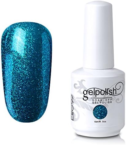 Elite99 Gel Nail Polish Soak Off UV LED Gel Nail Varnish Manicure Lacquer 15ml 269 Pearl Teal