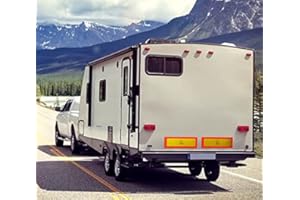 Heckmarkierung für Wohnwagen Gespanne in Spanien | selbsthaftend & wiederverwendbar | Oktopus-Folie mit Mikrosaugnäpfen | stark haftend & rückstandslos ablösbar | Warntafel Wohnmobil Anhänger Caravan