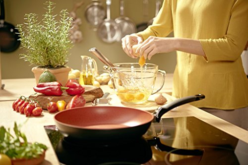 Fissler 157-303-28-100/0 SensoRed Pfanne 28cm / Pfanne Induktion /Aluminium Pfanne 28 cm Durchmesser / Induktion geeignet – Anti-Haft Pfanne, Aluminium, Rot, 48.5 x 30 x 6 cm - 5