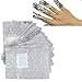 BUYCHEAPDG 100 PCS Silver Aluminium Foil Nail Wraps Acrylic Gel Polish Remover