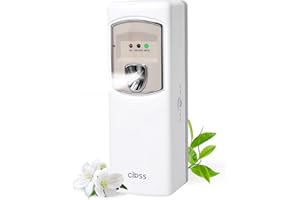 CIPSS Automatic Air Freshener Dispenser,Wall Mounted/Free Standing Auto Aerosol Spray Dispenser Programmable Fragrance Dispenser for Indoor-Bedroom, Hotel, Office, Commercial Place, White