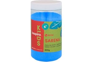 INNSPIRO Sabbia colorata NEON Blu 600 Gr., per decorazione e artigianato
