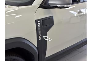 AUTOCOVR Copertura In Acciaio per 2024+ Dacia.Duster III 3 (P1310) | Inserto per Lettere (Esterno) | 12 Pezzi Inox Essential Expression Journey Extreme DUSTER Accessori Tuning