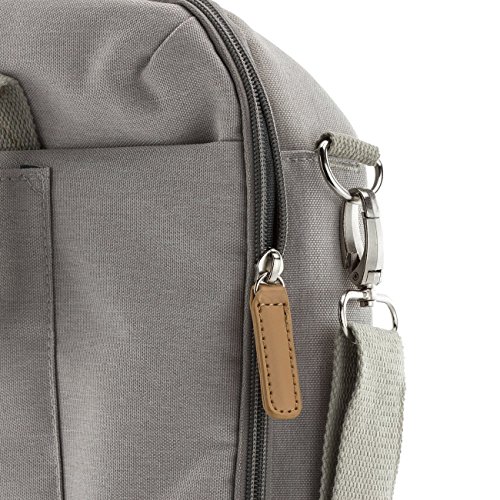 deleyCON Notebook-Tasche bis 15 6    Zoll  39 6cm  Laptop Notebook Netbook Macbook Tragetasche Schultertasche Schutztasche Leinengewebe Hellgrau