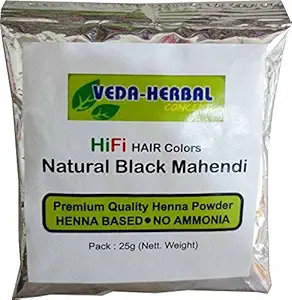 Veda Herbal Natural Henna Powder for Hair Solution for Long, Healthy and Strong Hair | Control Hair Fall & Repairs Damaged Hair [Pack of 10 pouches 25gms]
