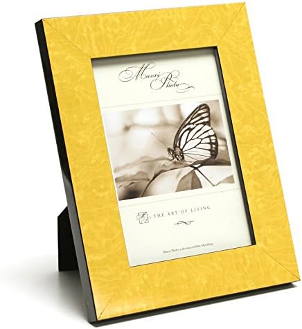 Maxxi Designs E125025-57 5" x 7" Millefiori Yellow Photo Picture Frame Millefiori Frame,Yellow,5" X 7"