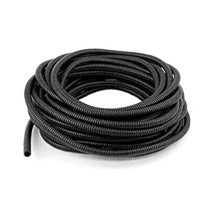 uxcell 10mm x 7.5mm Flexible Corrugated Wire Tubing Cable Conduit Pipe 12.5M