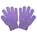 1 Pair Shower Exfoliating Wash Skin Spa Bath Gloves Massage Clean Hygiene Gloves - Purple