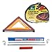 Produktbild Autopannen-SET mit 1 x Abschleppstange bis 4.600kg für AHK 4tlg + 1 x Warndreieck"Euro Spider XS" + 1 x Priopa Starthilfekabel 18mm² mit LED-Licht, Länge 2x3m, mit Aufbewahrungstasche, 3tlg