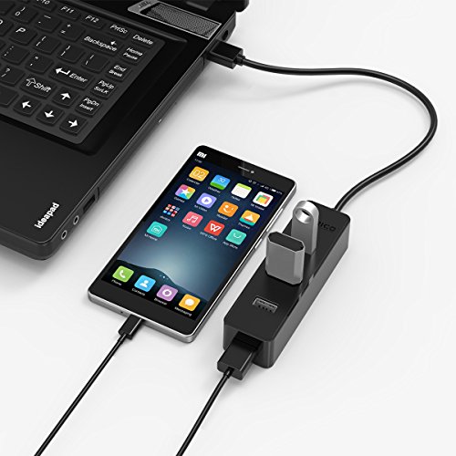 ORICO USB Hub Portable, Extra Leicht, 4 Ports USB 3.0 Highspeed Datenhub für Notebook Ultrabook Tablet MacBook iMac Windows MacOS Linux - 7