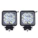 Produktbild 2 x Scheinwerfer 27 W Quadratisch Spot LED Arbeitsscheinwerfer 9 LED-Tiefe Auto Boot