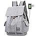 Produktbild LATIT Schulrucksack Mädchen Teenager Tagesrucksack mit USB Ladeanschluss Wasserdichte 12-13 Zoll Laptop Rucksack Casual College Schultasche Daypacks Schulrucksäcke – Grau