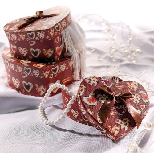 infactory Herzförmige Geschenk- & Deko-Boxen, 3er-Set - 2