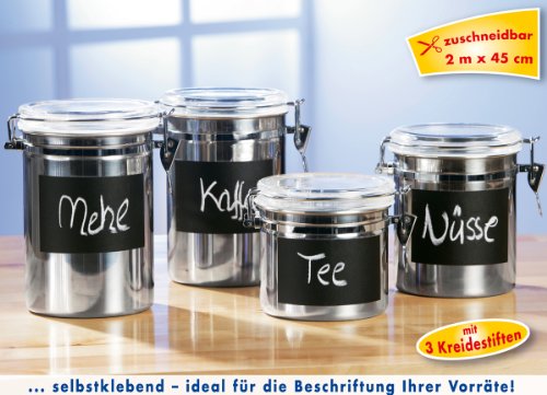 GHZ-Matra 107398-A1 Tafelfolie inklusive 3 Kreidestiften, schwarz - 2