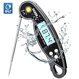 thermometer growth EINFACHE INTELLIGENTE FUNKTIONEN: Offnen Sie einfach die Sonde und das war alles! Mit der intelligenten automatischen EIN / AUS-Funktion schaltet sich das Thermometer automatisch ein oder aus, wenn Sie die Sonde ausklappen oder zusammenklappen. Das umschaltbare Display dreht sich automatisch, je nachdem, wie das Gerat gehalten wird, und ermoglicht das Ablesen der Zahlen aus jeder Richtung. So einfach, dass Sie au?er Ihrer Intuition kaum weitere Anweisungen ben?tigen!