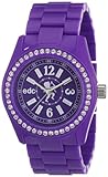 edc Damen-Armbanduhr Disco Glam - crazy purple with stones A.EE900172005
