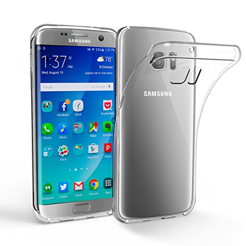ELZO Funda Samsung Galaxy S7 Edge 5 5 - Carcasa Transparente TPU con Shock- Absorci n y Anti-Ara azos Borrar Espalda Solo para Samsung Galaxy S7 Edge - Transparente ELZO Funda Samsung Galaxy S7 Edge 5 5 - Carcasa Transparente TPU con Shock- Absorci n y Anti-Ara azos Borrar Espalda Solo para Samsung Galaxy S7 Edge - Transparente
