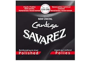 Savarez Struny do gitary klasycznej New Cristal Cantiga zestaw standardowy szlifowany tension 510CRH