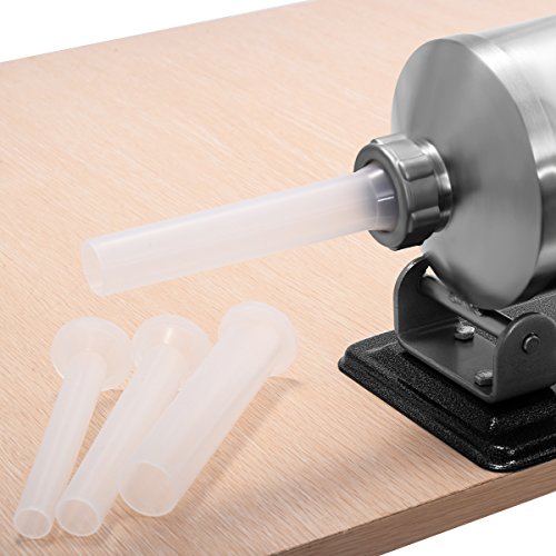4,8L Wurstfüller Wurstmaschine Wurstfüllmaschine Edestahl Wurstspritze Wurstpresse inkl. 4 Fülltüllen - 4