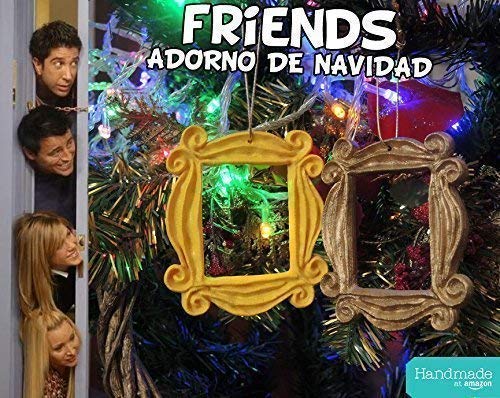 LaRetrotienda - adorno de navidad el MARCO de FRIENDS La serie friends de TV.