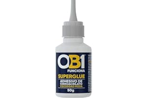 OB1 - Adhesivo Instantáneo Incoloro | Superglue | 50 gramos | Pegamento multisuperficie, fuerza instantanea | Pega en segundos cualquier cosa que necesites.
