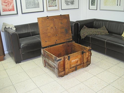 Shabby Chic Vintage Holzkiste Weinkiste Wohnen Kiste Tisch Couchtisch Bar Deko
