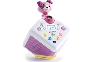 VTech - StoriKid Rose, Conteur d'Histoires Interactif, Boîte à Histoires et Chansons, Projection Lumineuse et Animée, Veilleuse, Cadeau Enfant de 3 Ans à 8 Ans - Contenu en Français